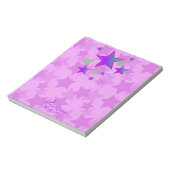 Lila Starlight Lullaby Notizblock (Rotiert)