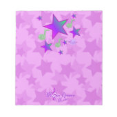 Lila Starlight Lullaby Notizblock (Vorderseite)