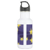 Lila Starry Nacht; Gelbe Sternchen-Vereinbarung Trinkflasche (Rückseite)