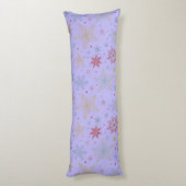 "Lila Starry Night Body Kissen (Rückseite (Vertikal))