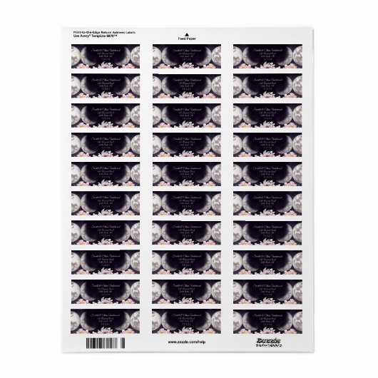 Lila Starry Sky Triple Moon Handfasts (Vorne)