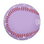 Lila Stars Baseball (Vorderseite Links)