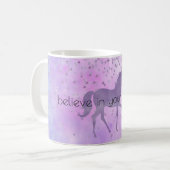 Lila Stars Confetti Kaffeetasse (Vorderseite Links)