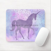 Lila Stars Confetti Mousepad (Mit Mouse)