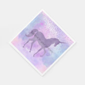 Lila Stars Confetti Serviette (Ecke)