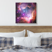 Lila Stars Galaxy Space Astronomie Leinwanddruck (Insitu (Schlafzimmer))
