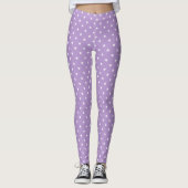 Lila Stars Leggings (Vorderseite)