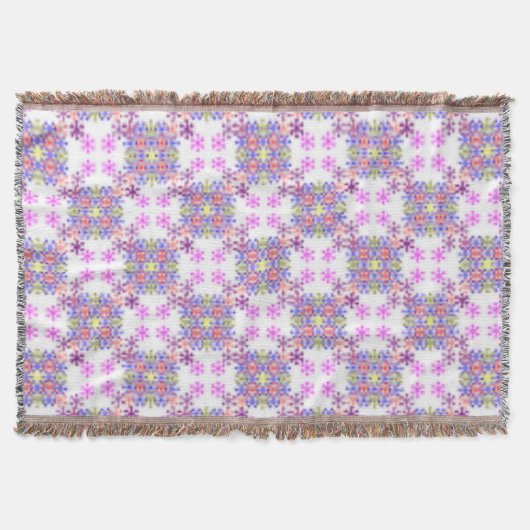LILA STARS PATTERN DECKE (Vorderseite)