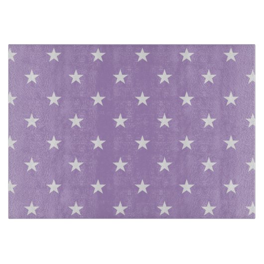 Lila Stars-Schneidebrett Schneidebrett (Vorderseite)