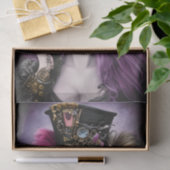 Lila Steampunk Beauty Seidenpapier (Geschenk)