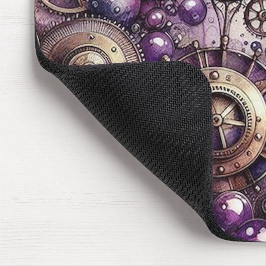 Lila Steampunk Mousepad (Ecke)
