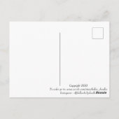 Lila Stechkarte Postkarte (Rückseite)