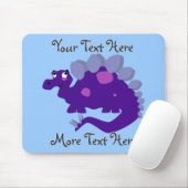 Lila Stegosaurus Mousepad (Mit Mouse)