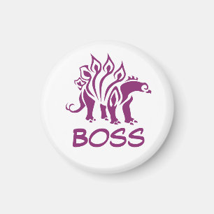 Lila Stegosaurus Spiked Dinosaurier Magnet