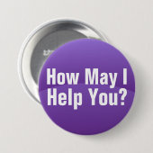 Lila Steigungs-Wellen-Hilfe, die Sie knöpfen Button (Vorne & Hinten)