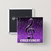 Lila Steine!_ Button (Vorne & Hinten)