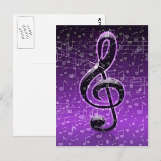 Lila Steine!_ Postkarte (Vorne/Hinten)