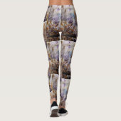 lila Steinplatten Leggings (Rückseite)