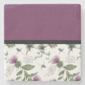 Lila Steinuntersetzer (Vorderseite)