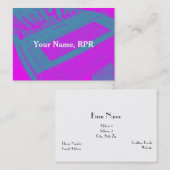 Lila Steno Visitenkarte (Vorne/Hinten)