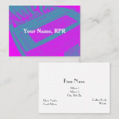 Lila Steno Visitenkarte (Vorne/Hinten)