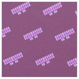 Lila Stenograf Steno Maschinen-Schlüssel Stoff