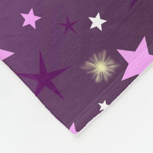 lila Stern, Form, glänzend, Design, Grafik, Fleecedecke (Ecke)