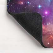 Lila Stern-Galaxie-Raum-Astronomie Mousepad (Ecke)