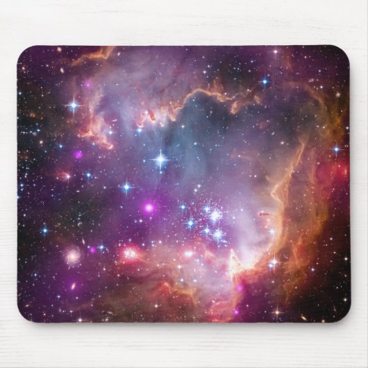 Lila Stern-Galaxie-Raum-Astronomie Mousepad (Vorne)