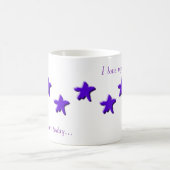 Lila Stern-Tasse Kaffeetasse (Mittel)