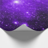 Lila Stern-Verpackungs-Papier Geschenkpapier (Ecke)