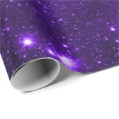 Lila Stern-Verpackungs-Papier Geschenkpapier (Rolleneckpunkt)