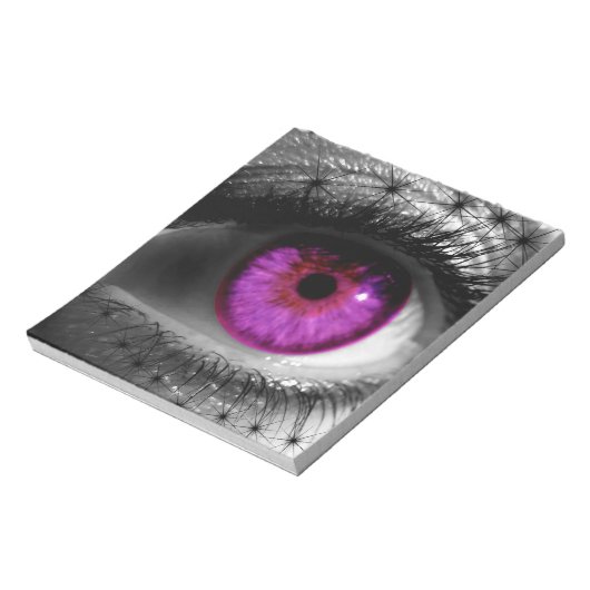 Lila Sternauge Notizblock (Rotiert)