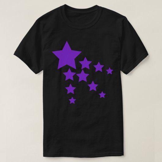 Lila Sterne 1 T-Shirt (Design vorne)