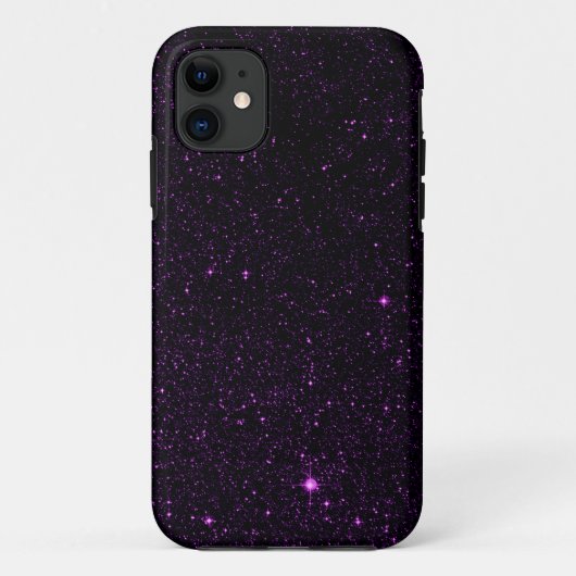 Lila Sterne Case-Mate iPhone Hülle (Rückseite)