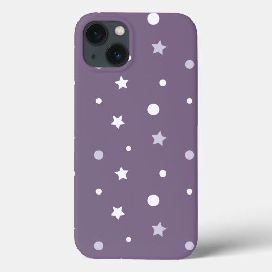 Lila Sterne Case-Mate iPhone Hülle (Rückseite)