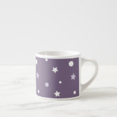 Lila Sterne Espressotasse (Rechts)