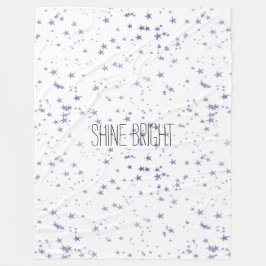 Lila Sterne Fleecedecke