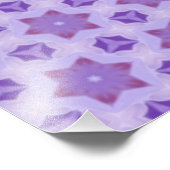 Lila Sterne Fotodruck (Ecke)