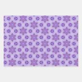 Lila Sterne Geschenkpapier Set (Vorderseite 2)