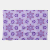 Lila Sterne Geschirrtuch (Horizontal)