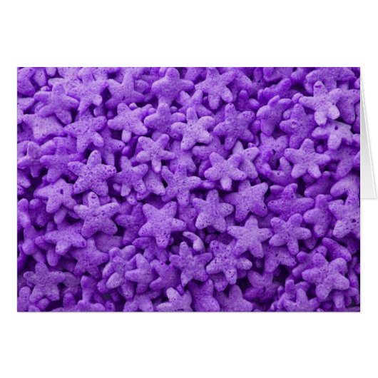 Lila Sterne Getreidefrühstück Muster (Vorderseite (Horizontal))