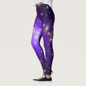 Lila Sterne im Weltraum der NASA Leggings (Links)