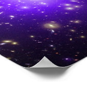 Lila Sterne im Weltraum der NASA Poster (Ecke)