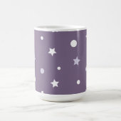 Lila Sterne Kaffeetasse (Mittel)