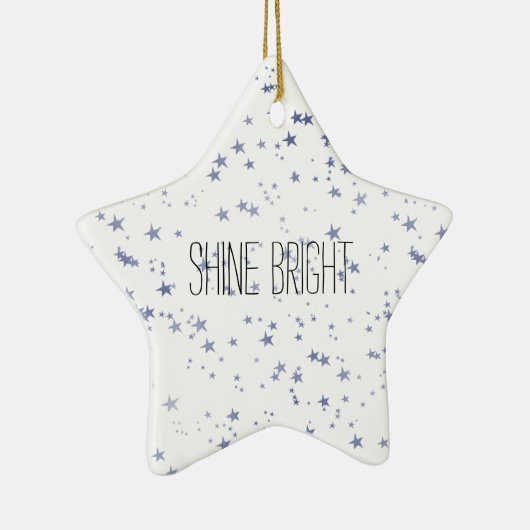 Lila Sterne Keramik Ornament (Rechts)