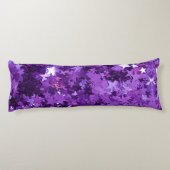 Lila Sterne Kissen Körperkissen (mit oder ohne Nam (Rückseite)