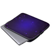 Lila Sterne Laptopschutzhülle (Vorne Knopf)
