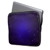 Lila Sterne Laptopschutzhülle (Vorderseite Links)
