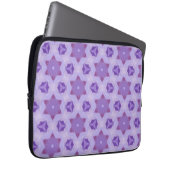 Lila Sterne Laptopschutzhülle (Vorne Rechts)